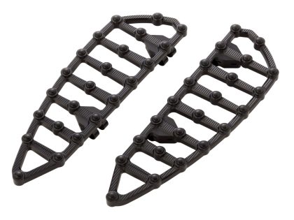 MX Front Floorboards - Black. Fits Touring 1980up, FL Softail 1986-2017 & Dyna Switchback 2012-2016