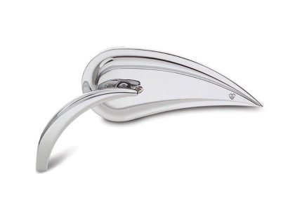 Rad III Teardrop Mirror with Die-Cast Stem - Chrome. Fits Right.