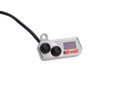 Handlebar Control Switch with LED Gauge - Chrome. Fits Bikes with Air Suspension.