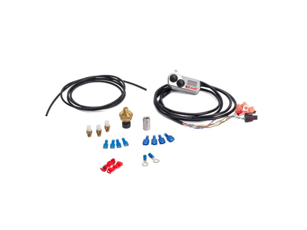 Handlebar Control Switch with LED Gauge - Chrome. Fits Bikes with Air Suspension. - Image 2