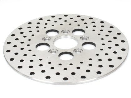 10in. Front & Rear Disc Rotor - Stainless Steel. Fits Front on FL 1972-1984, FX & Sportster 1973 & Rear on Big Twin 1973-1980.