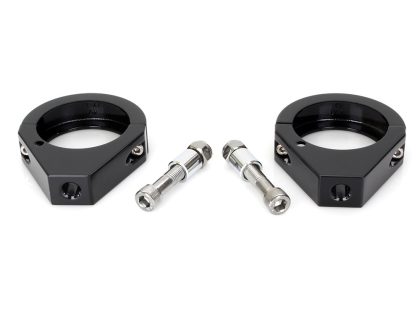 49mm Forks Turn Signal Clamps - Black.
