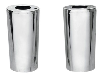 Standard Length Slider Covers - Chrome. Fits FL Softail 1986-2017, Touring 1980-2013 & 4Spd FL 1948-1984.