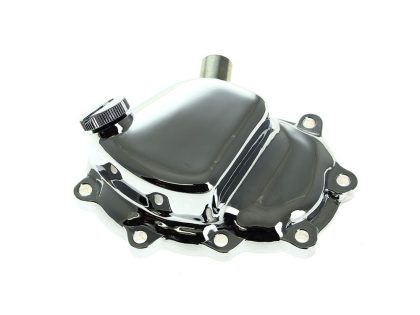 Transmission End Cover - Chrome. Fits 4Spd Big Twin 1936-1984