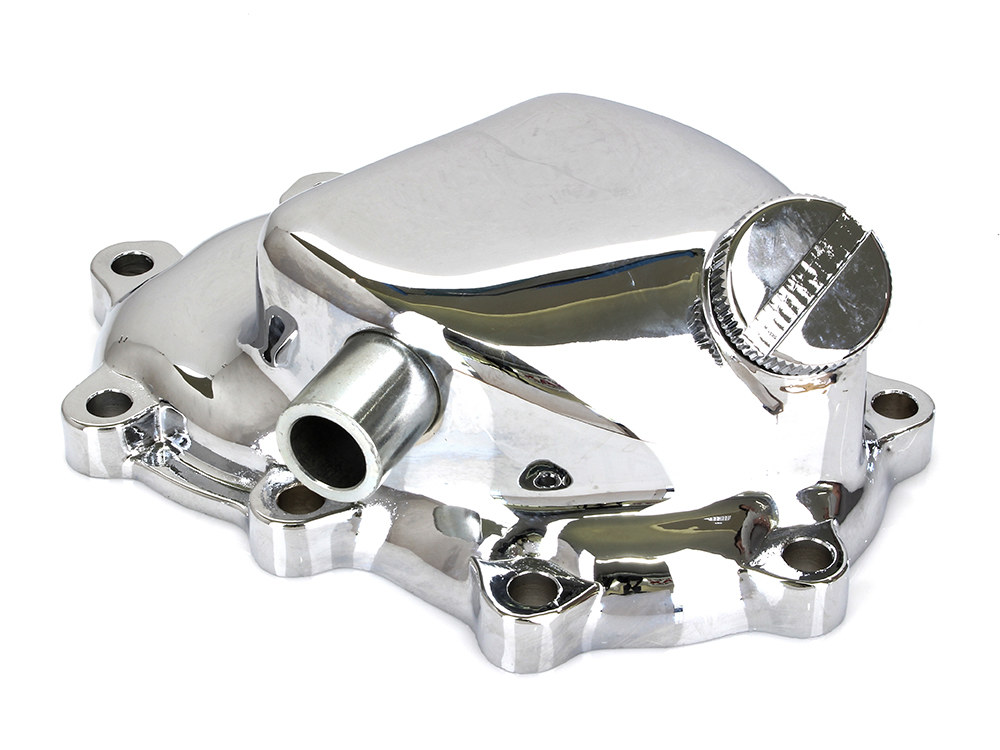 Transmission End Cover - Chrome. Fits 4Spd Big Twin 1936-1984 - Image 2