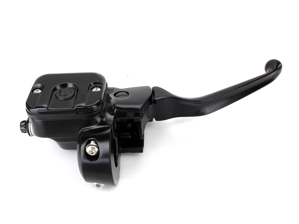 Front Brake Master Cylinder - Black. Fits Big Twin 1996-2017 & Sportster 1996-2003 Models with Front Single Disc Rotor.