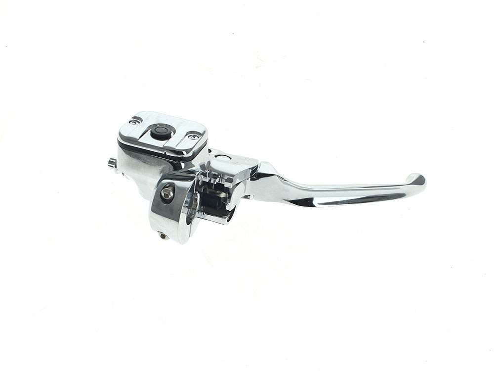 Front Brake Master Cylinder - Chrome. Fits Most Big Twin 1996-2017 & Sportster 1996-2003 with Dual Disc Rotor. - Image 2
