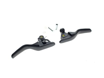 Smooth Shorty Hand Levers - Black. Fits Touring Most 2021-2024 with Cable Clutch