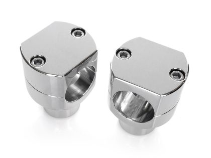 1-1/2in. Tall Billet Risers - Chrome. Fits 1-1/2in. Handlebars.