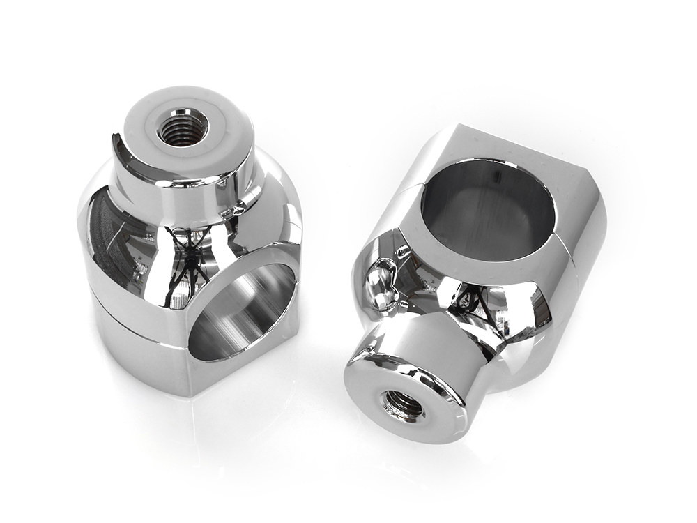 1-1/2in. Tall Billet Risers - Chrome. Fits 1-1/2in. Handlebars. - Image 2