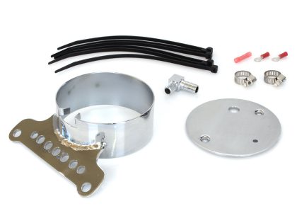 Single Gauge Mount - Chrome. Fits Dyna 1995-2004 & Sportster 1995-2021