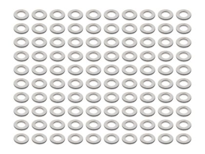 3/8in. Flat Washer - Chrome. Pack of 100.