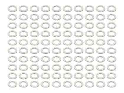 7/16in. Flat Washer - Chrome. Pack of 100.