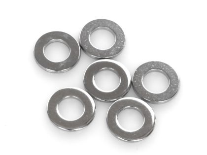 3/8in. Flat Washer - Chrome. Pack 6.