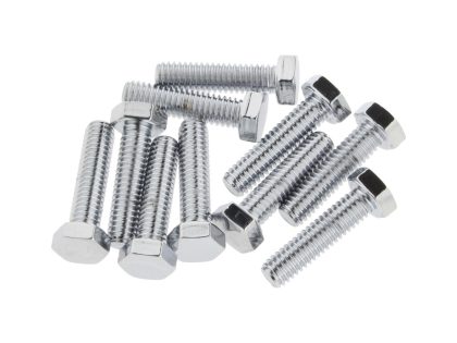 5/16-18 x 1-1/4in. UNC Hex Head Bolts - Chrome. Pack 10.