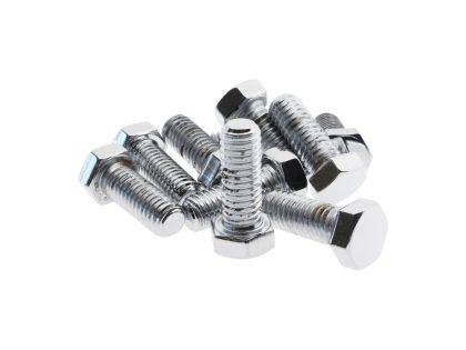3/8-16 x 1in. UNC Hex Head Bolts - Chrome. Pack 10.