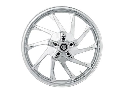 21in. x 3.50in. wide Hurricane 3D Wheel with Front Hub - Chrome. Fits Touring 2008up with ABS