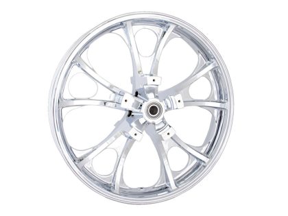 21in. x 3.50in. wide Largo 3D Wheel with Front Hub - Chrome. Fits Touring 2008up with ABS