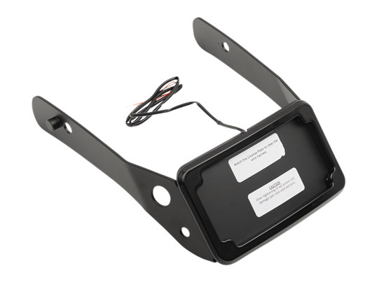 Tail Tidy Fender Eliminator Kit - Black with Number Plate Light Only. Fits Dyna Wide Glide 2010-2017.