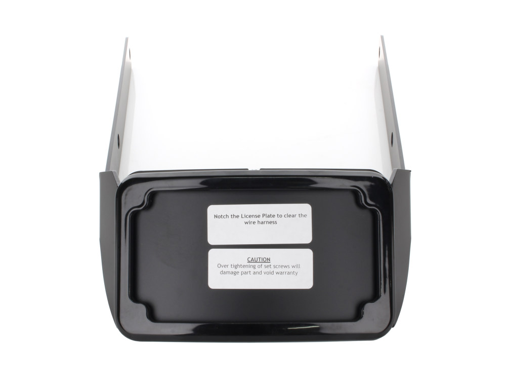 Tail Tidy Fender Eliminator Kit - Black with Number Plate Light Only. Fits Softail Fat Bob 2018-2024