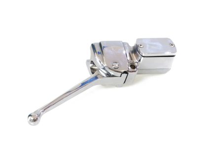 Front Brake Master Cylinder - Chrome. Fits Big Twin & Sportster 1972-1981.