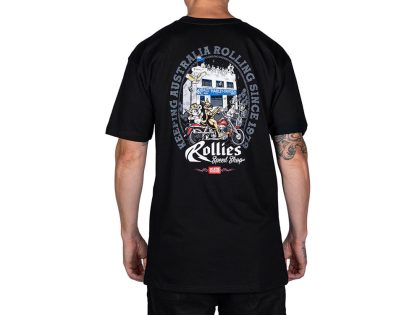 Death Collective Rollies Australia Day T-Shirt - Black. 3-XL