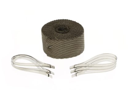 Titanium Heat Wrap. 2in. Wide x 25 Foot Roll with Locking Ties.