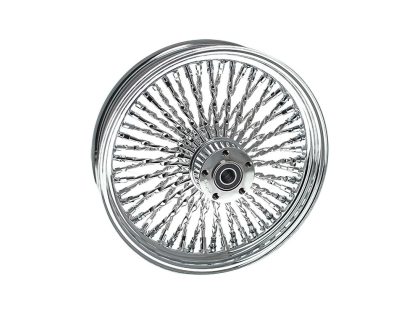 18in. x 3.5in. Cali Fat Spoke Rear Wheel - Chrome. Fits Softail 2011up.