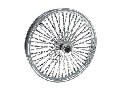 21in. x 3.5in. Cali Fat Spoke Front Wheel - Chrome. Fits Softail Heritage 2011up, Deluxe 2011-2020, Slim 2012-2021 & Fatboy 2011-2017