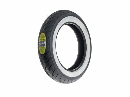 Dunlop American Elite 16in. Whitewall Front Tyre. MT90-B16 (130/90x16)