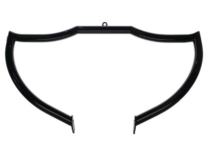 Shield Front Crashbar - Gloss Black. Fits Softail 2001-2017.