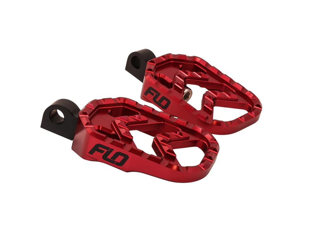 Savage Series Footpegs with HD Male Mount - Red - Image 2