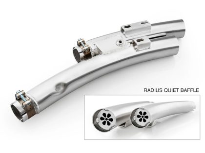 Quiet Mufflers for Radical Radius Exhaust. Fits Indian Scout 2025up