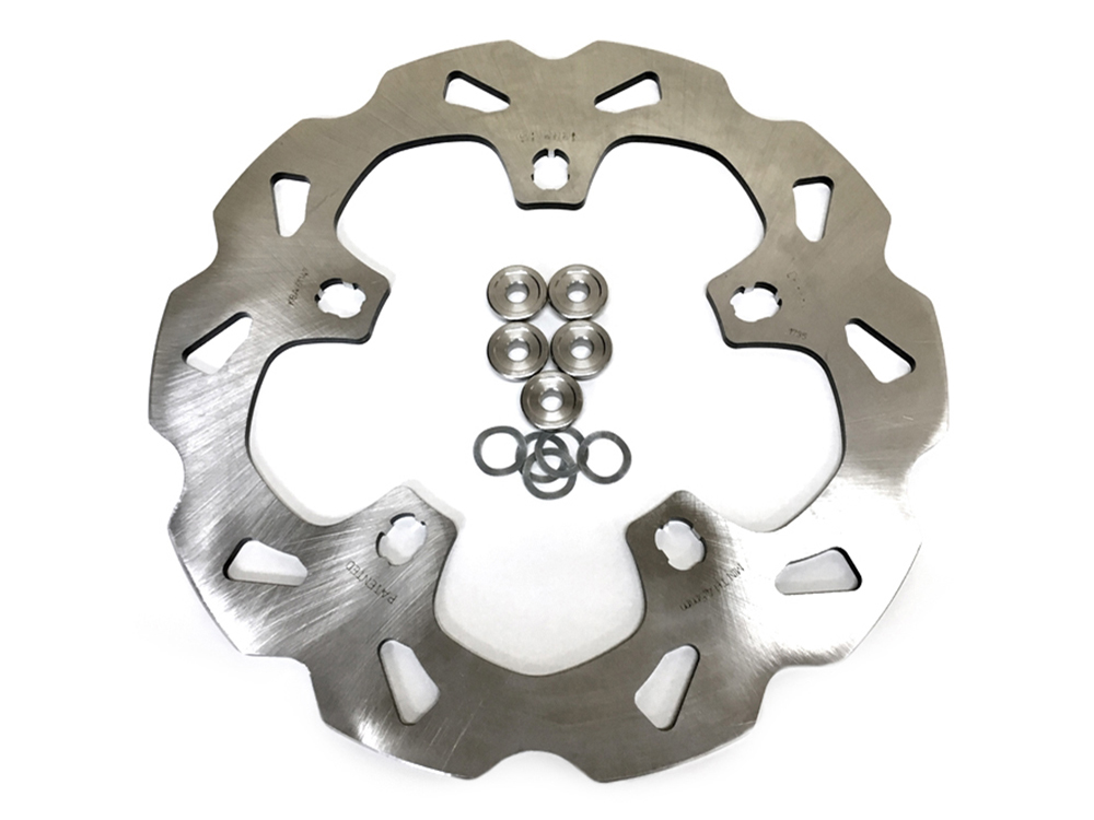 11.8in. Front Wave Disc Rotor - Stainless Steel. Fits Touring 2014-2023 with OEM Wheel. - Image 2