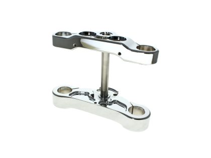 4 Degree Raked Triple Tree Kit - Chrome. Fits Breakout 2018-2022 with 21in. or 23in. Wheel Upgrade.