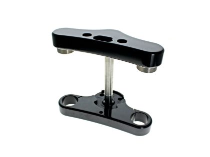 3 Degree Raked Mid Glide Triple Tree Kit - Black. Fits Softail Street Bob & Softail Standard 2018up