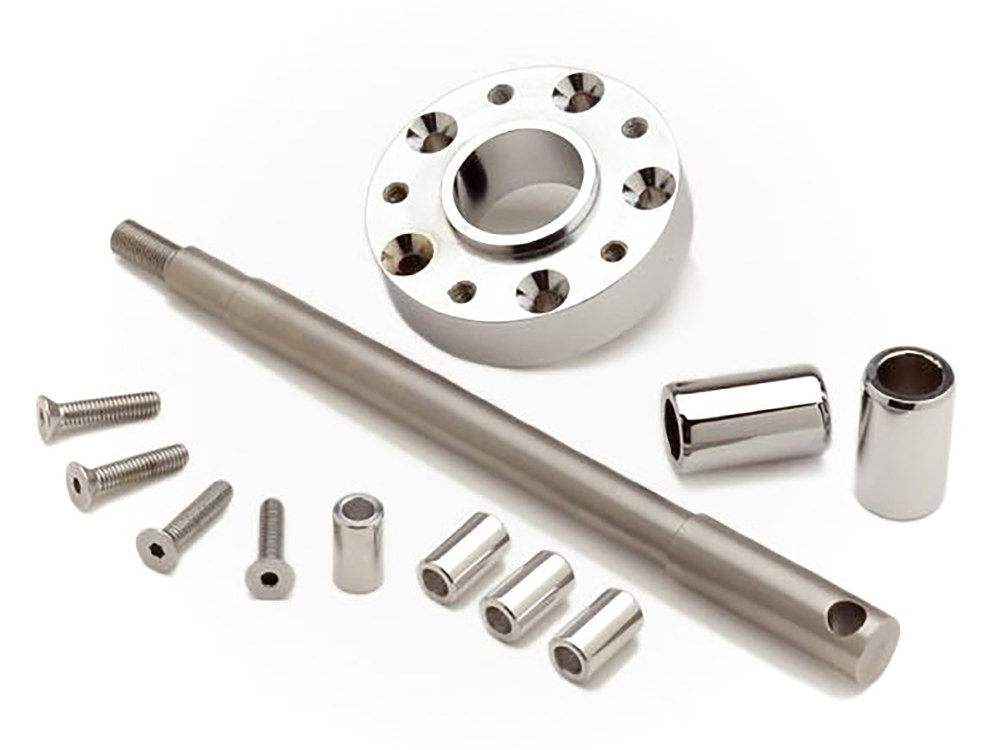 Wide Glide Conversion Hardware Kit - Chrome. Fits Dyna 2008-2011.