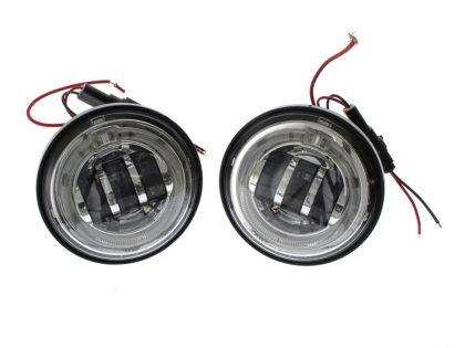 4-1/2in. LED Passing Lamp Inserts with Halo - Chrome.