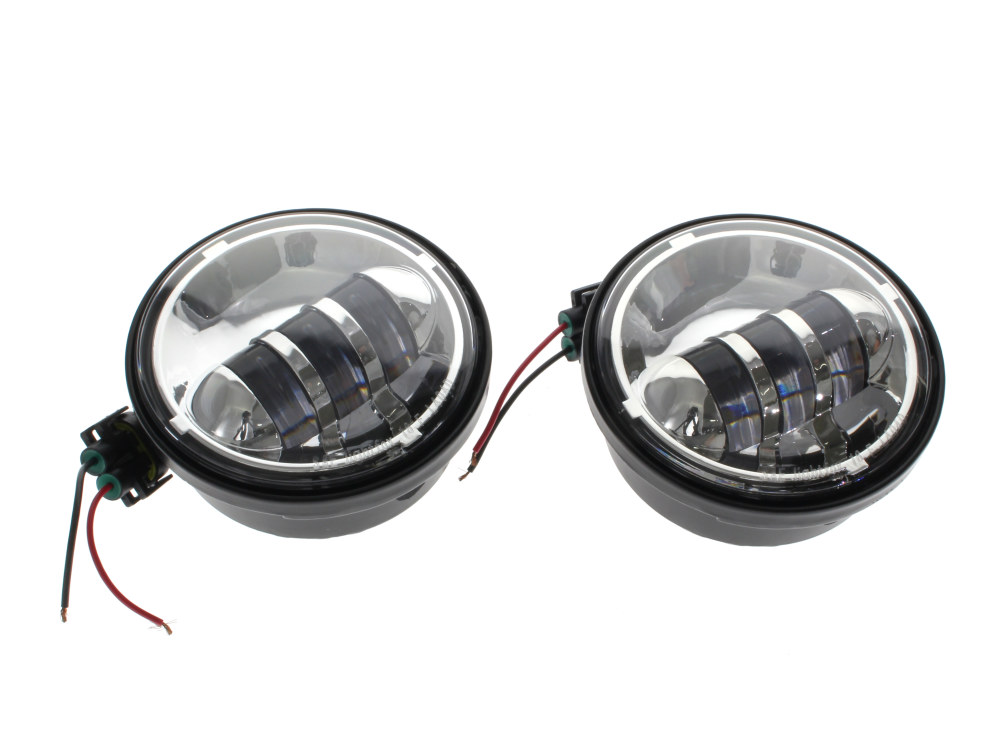 4-1/2in. LED Passing Lamp Inserts - Chrome. - Image 2