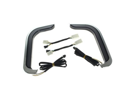 FusionFX Lower Fairing LED Lights - Chrome. Fits Touring 1998-2013 with Lower Fairing