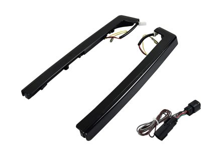 LED Tour Pak Arms - Amber Turn, Red Run/Brake, Black Housing, Smoke Lens. Fits Touring 2014up.