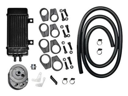 10-Row Vertical Wideline Oil Cooler Kit. Fits Most Big Twin 1984-2017