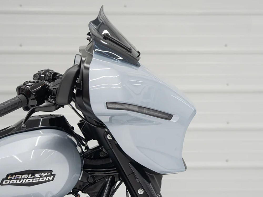 8in. Flare Windshield - Dark Smoke. Fits CVO Street Glide 2023up & Street Glide 2024up - Image 2