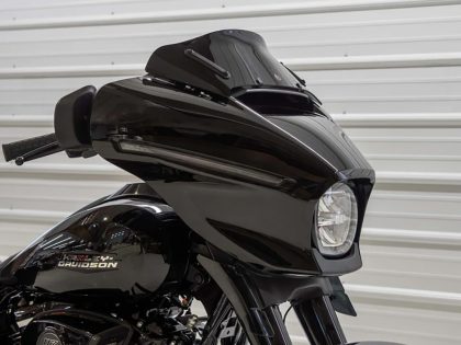 6.5in. Flare Windshield - Black. Fits CVO Street Glide 2023up & Street Glide 2024up
