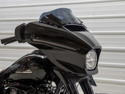 6.5in. Flare Windshield - Dark Smoke. Fits CVO Street Glide 2023up & Street Glide 2024up