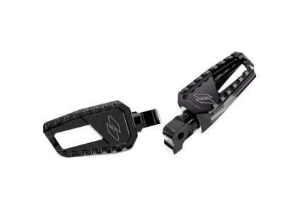 Apex Edge Footpegs - Black. Fits Front on Indian Chief Dark Horse, Chief Bobber Dark Horse 2022up & Scout 2015up