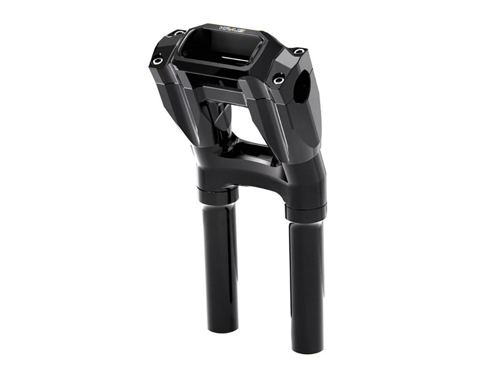 10in. Kickback x 1in. Clamp Core Isolated Riser Kit - Black. Fits Softail Street Bob, Low Rider ST, Standard & Breakout 2018-2024