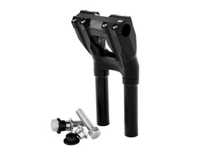 10in. Kickback x 1in. Clamp Isolated Riser Kit - Black. Fits 1in. Handlebar