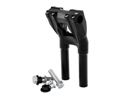 10in. Kickback x 1-1/8in. Clamp Isolated Riser Kit - Black. Fits 1-1/8in. Handlebar
