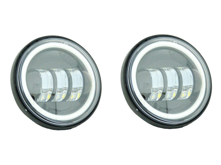 4-1/2in. LED Passing Lamp Inserts with Halo - Black.